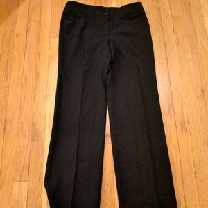 Armani Collezioni Black Virgin Wool Dress Pant